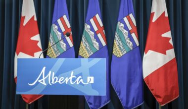 Duelling symbols: Alberta and Canada flags creating division ahead of referendum