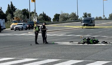Male motorcyclist dead following collision in Brampton