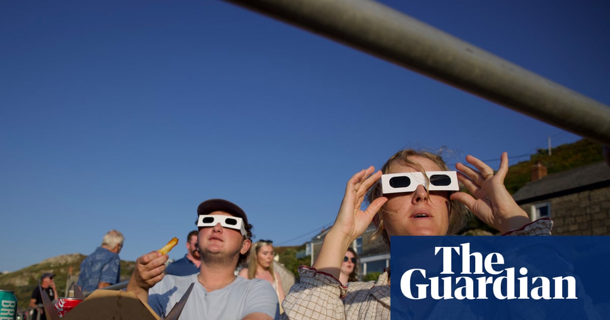 ‘A magical eeriness’: Cornwall comes together for communal moment during solar eclipse | Solar eclipses