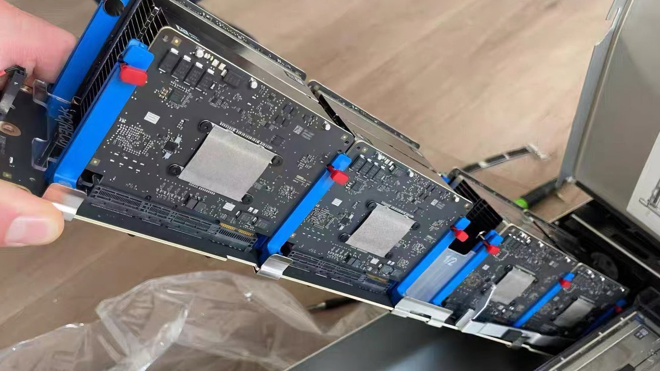 Apple's AI servers pack a ton of hardware into a tiny chassis