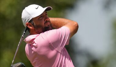 Scottie Scheffler shoots 61 to take three-shot lead at St. Jude Championship