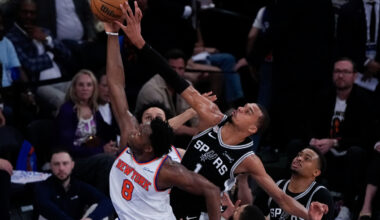 Knicks OG Anunoby lets fans recreate his NBA Finals heroic game winner in Times Square