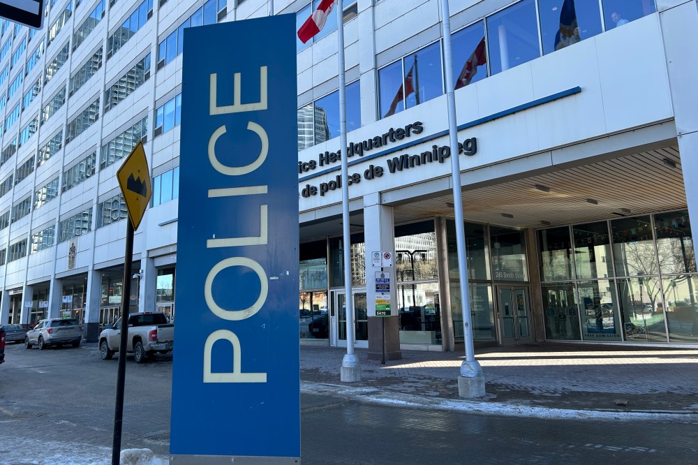 The Winnipeg Police Service headquarters is pictured in Winnipeg, Monday, Feb. 9, 2026. THE CANADIAN PRESS/Steve Lambert