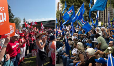 Separatists hold independence rally in lead-up to Alberta’s birthday bash