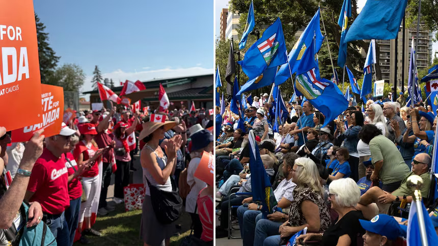 Separatists hold independence rally in lead-up to Alberta’s birthday bash