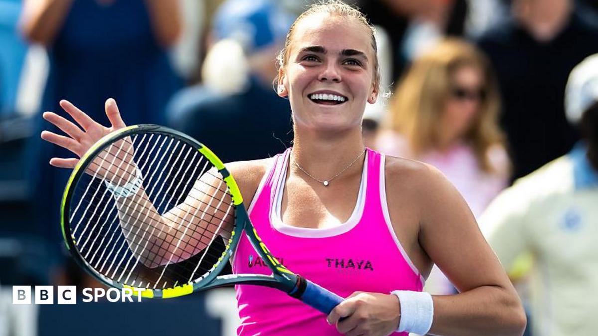 Czech tennis player Sara Bejlek