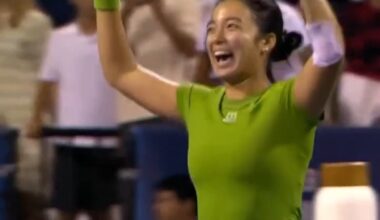 HINDI HIHINTO! ☝️🇵🇭🎾 WATCH: Filipino tennis star #AlexEala secured her spot in the semifinals of #MubadalaDCOpen, after defeating Ukraine’s Elina Svitolina in the quarterfinals, 6-3, 6-4. "There’s so many things that I’ve learned about the tour, about myself, about what it takes to sustain this level both physically and mentally. And just the effort you need to have to hang with these top players and stay there. It’s definitely a long process, I’m just at the beginning of that learning process. So I'm really excited for what’s ahead," she said in a WTA interview. Alex will now face Naomi Osaka in the semis. (🎥: WTA)
