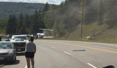 1 dead after aircraft collides with vehicles on Prince George road