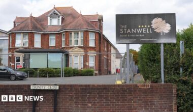 General view of The Stanwell hotel in Staines, Surrey.
