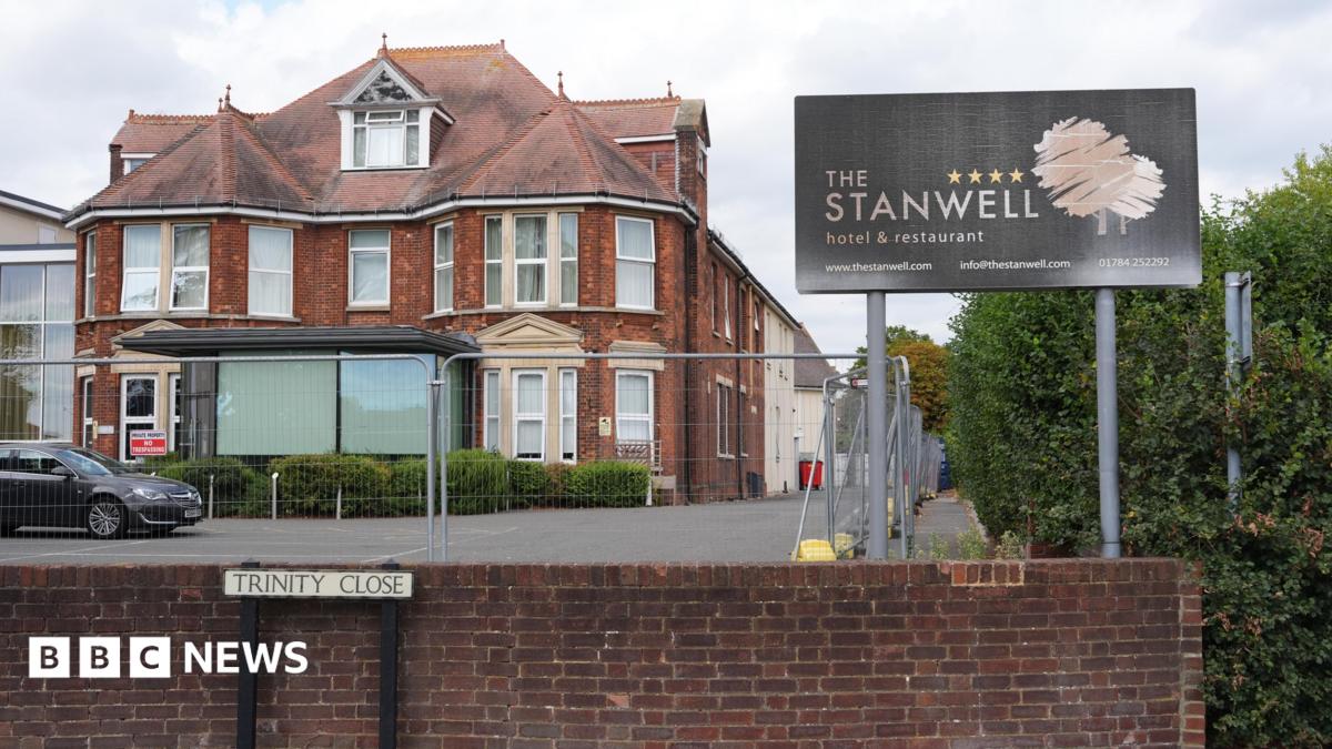 General view of The Stanwell hotel in Staines, Surrey.