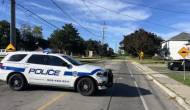 Brampton overnight crash knocks down hydro poles