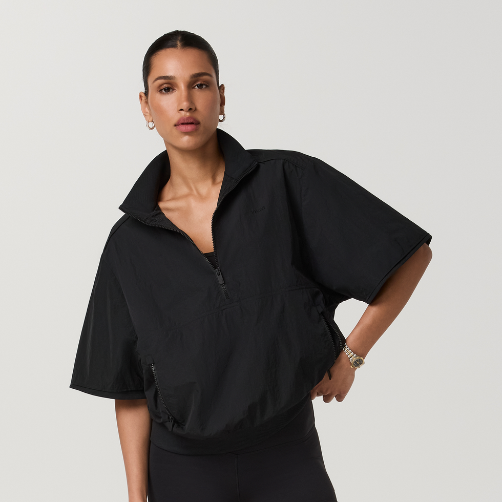 Retrograde Short Sleeve Half Zip Jacket