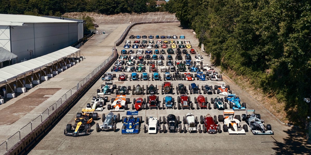 120 Grand Prix Racers Celebrate a Century of the British Grand Prix at Brooklands
