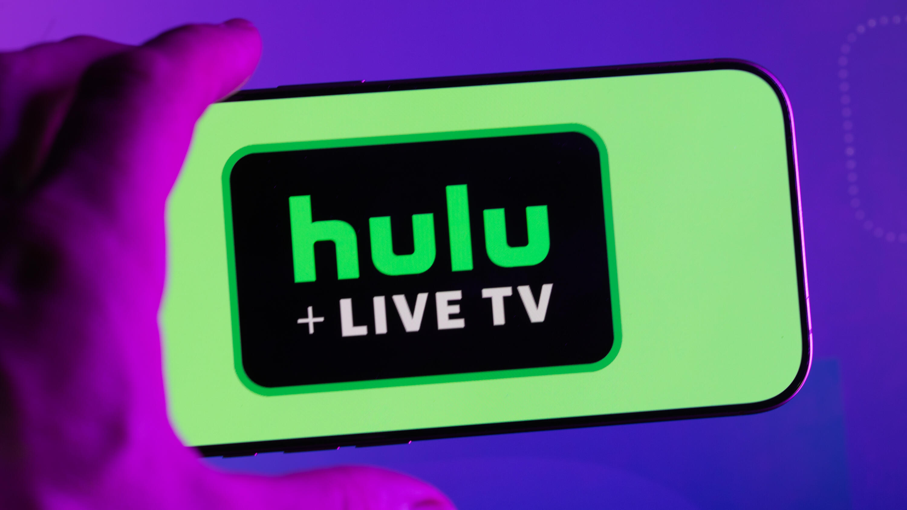 Hulu+ Live TV on an iPhone