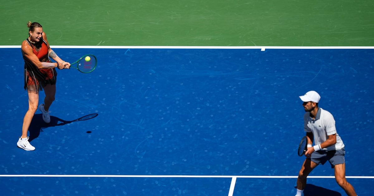 Sabalenka and Djokovic fall in first match as the US Open mixed doubles begins