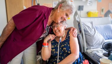 This hospital volunteer has been giving patients good hair days for more than 50 years