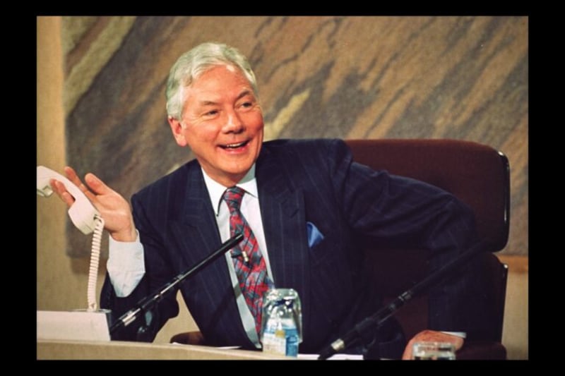 Gay Byrne presenting The Late Late Show