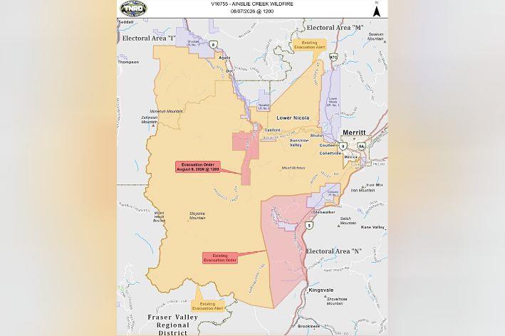 New evacuation orders issued for Ainslie Creek wildfire near Merritt