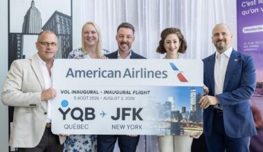 American Airlines launches Quebec City, Calgary seasonal services