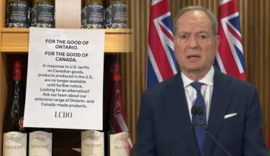 Ontario government ‘resolute’ that U.S. booze ‘remain off shelves’ unless trade talks benefit Canada