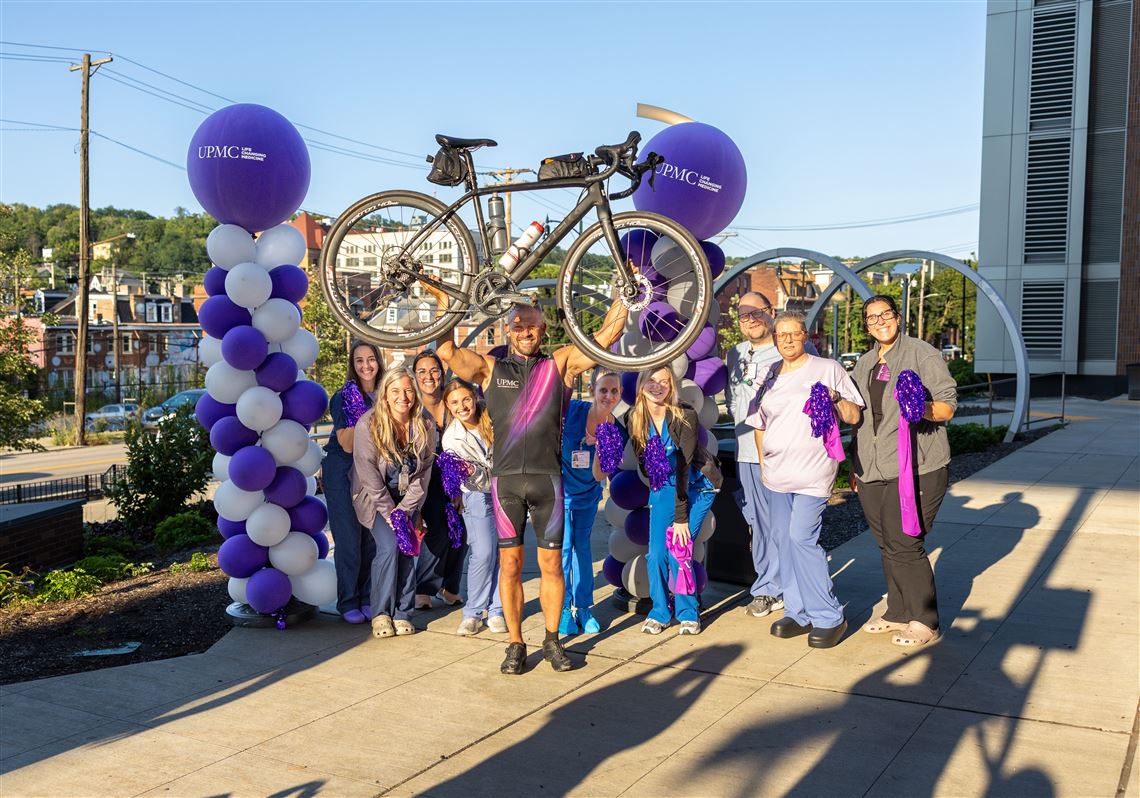 Erie stroke survivor celebrates one year of recovery by cycling to Pittsburgh