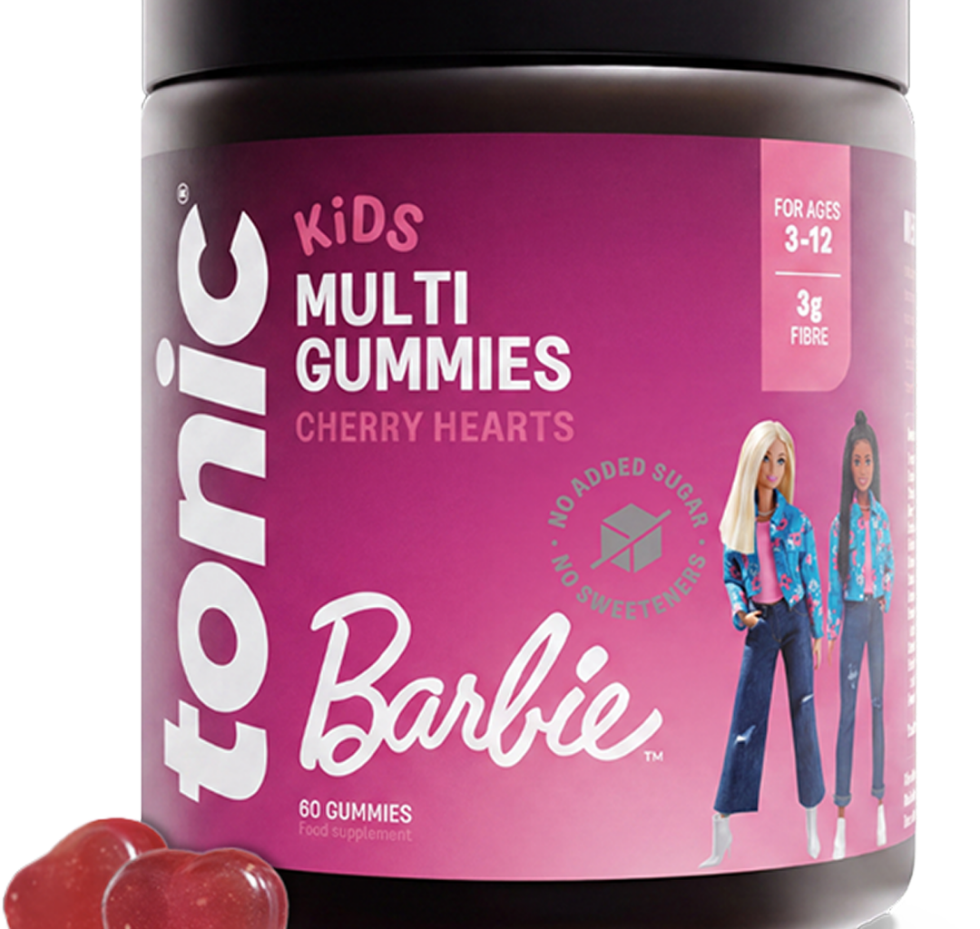 Tonic partners with Mattel to launch limited edition Barbie™, Hot Wheels™ and Thomas & Friends™ children's vitamin range