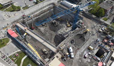 Two stations of Blue Line Extension project reach construction milestone 