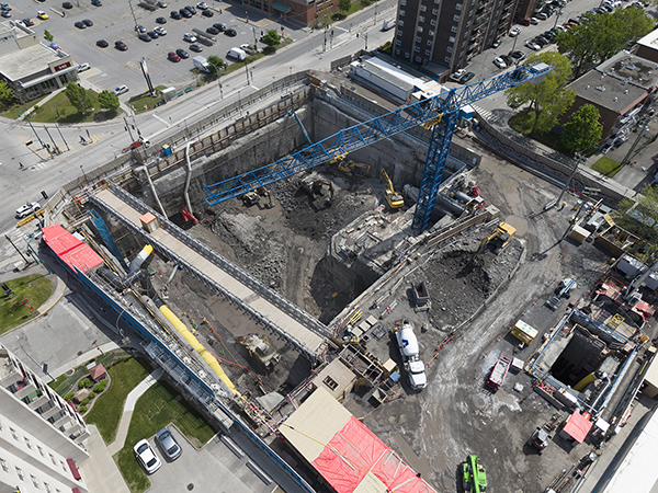 Two stations of Blue Line Extension project reach construction milestone 