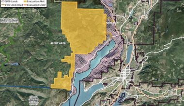 More evacuation orders downgraded to alerts for Bradley Creek wildfire
