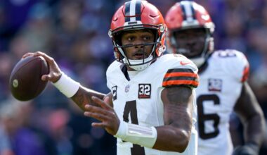 Browns name Deshaun Watson starting quarterback