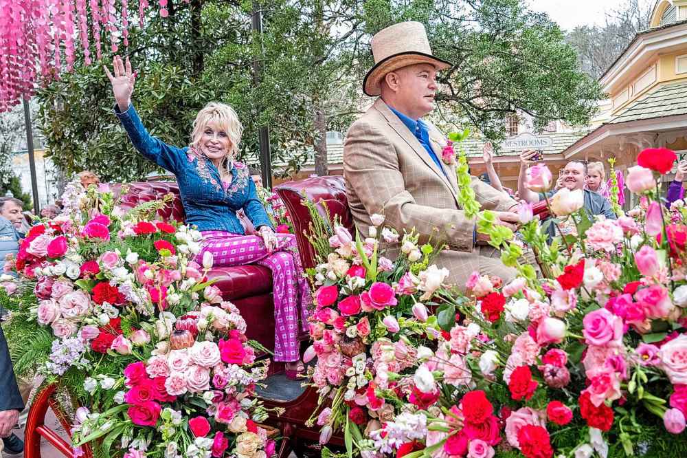 Dolly Parton is seen at a Dollywood parade event on March 8, 2024, in Pigeon Forge, Tenn. (Photo by Amy Harris/Invision/AP)