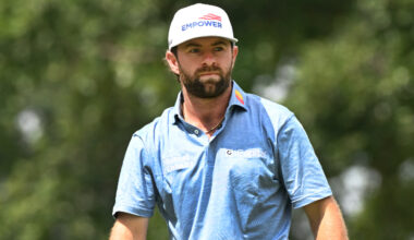 Cameron Young shoots 61, shares second-round lead at Rocket Classic