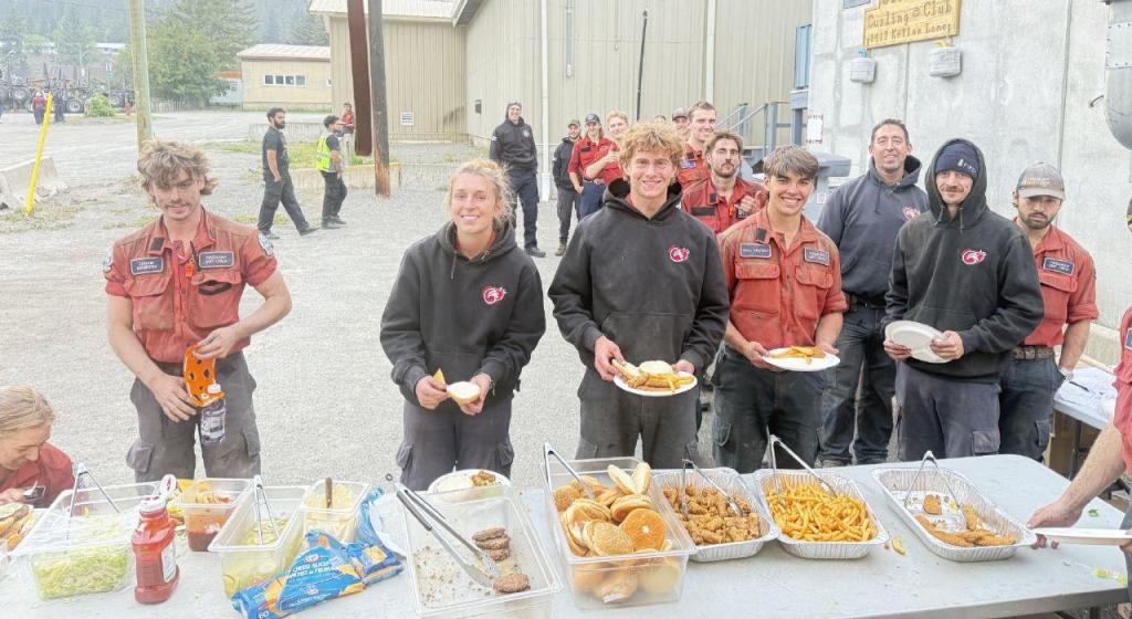 Clinton man helps feed firefighters, witnesses fire 