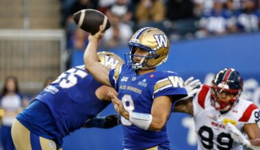 Blue Bombers put an end to Alouettes' seven-game win streak with beatdown
