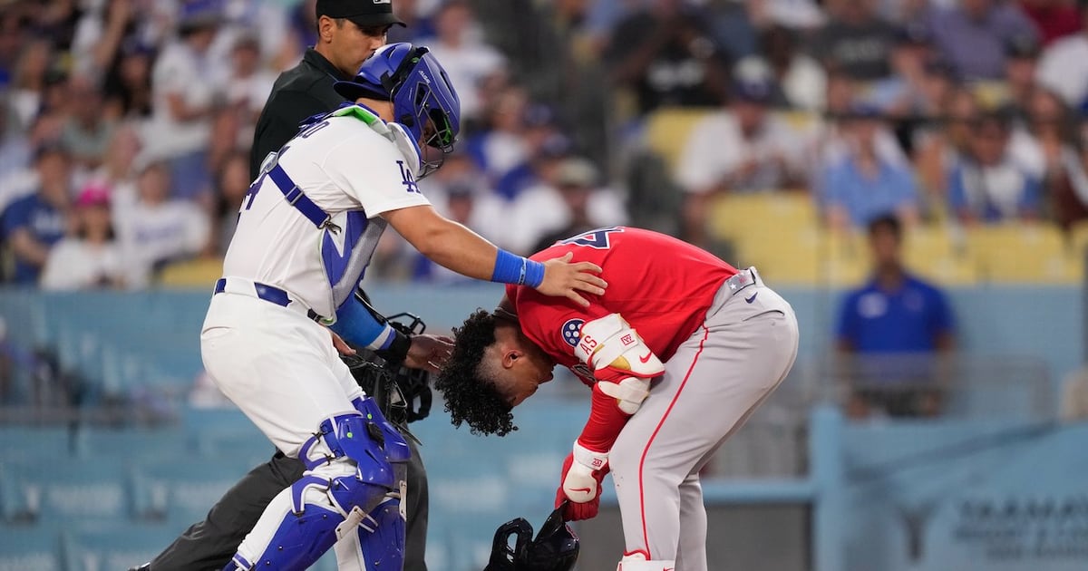 Boston Red Sox All-Star Willson Contreras held out vs. Los Angeles Dodgers while being tested for concussion