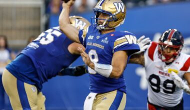 Winnipeg Blue Bombers put end to Montreal Alouettes’ seven-game win streak with beatdown