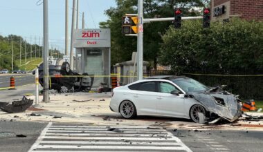 3-vehicle crash in Brampton leaves woman seriously injured