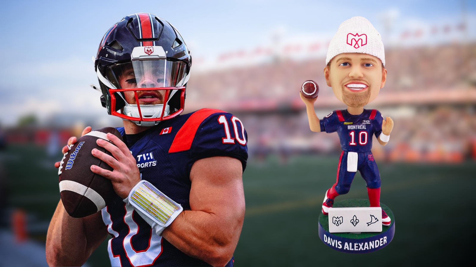 Bobblehead tribute prompted 'emotional week' for Montreal Alouettes' Davis Alexander