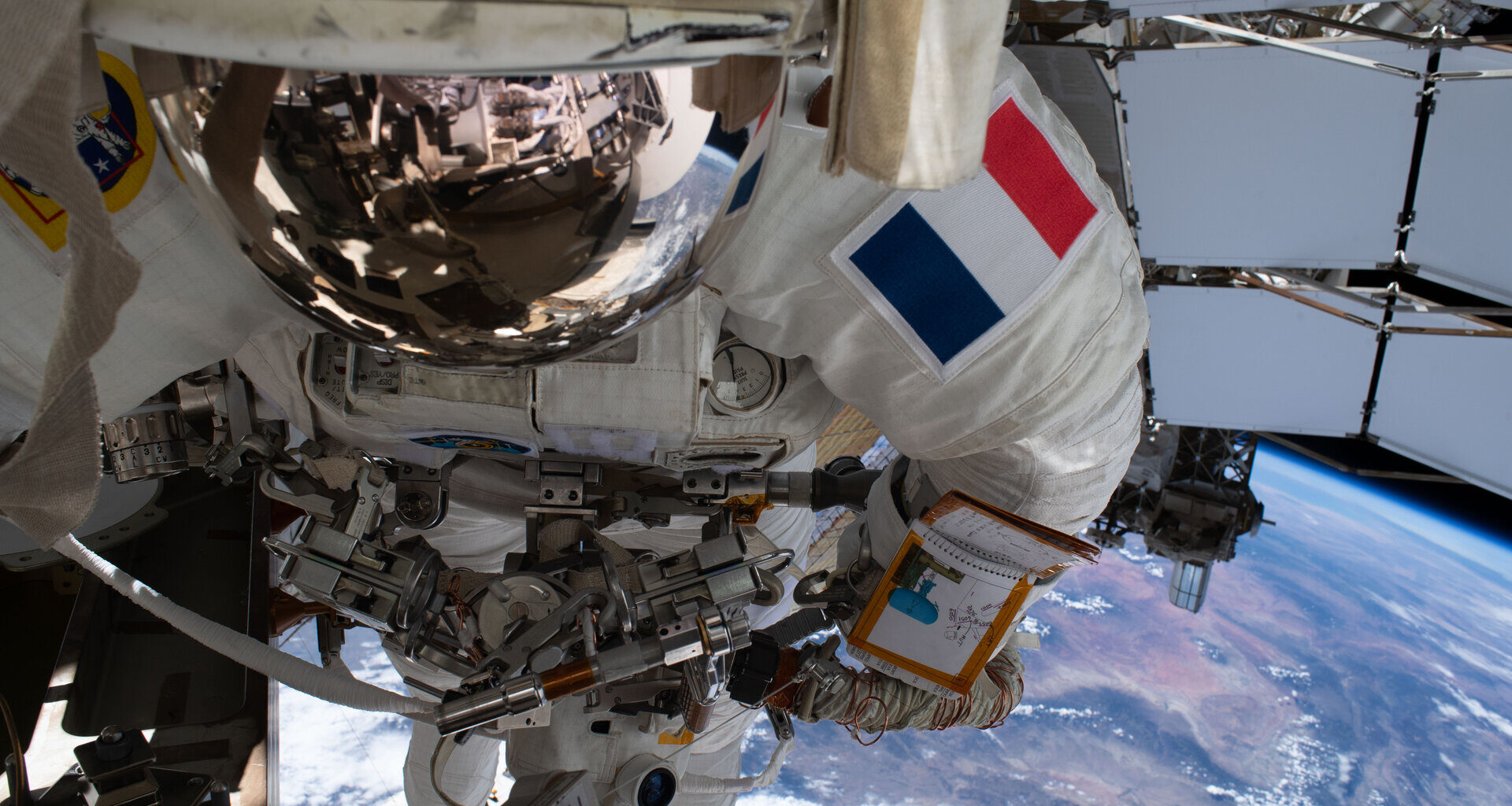 ESA astronaut Sophie Adenot during EVA-97