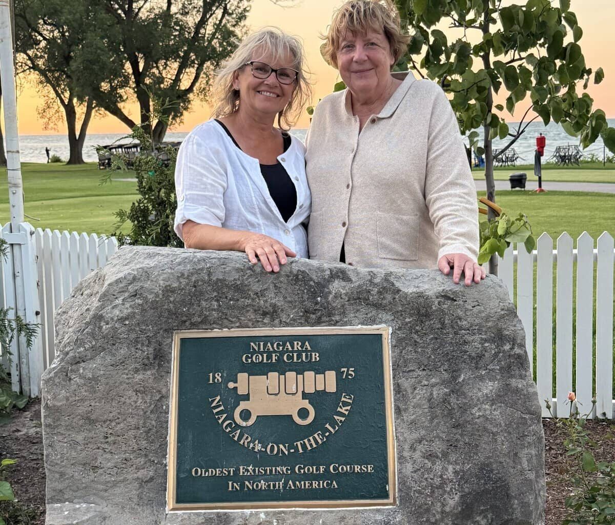 Former German leader Angela Merkel visits NOTL Golf Club