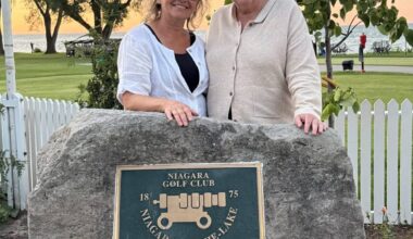 Former German leader Angela Merkel visits NOTL Golf Club