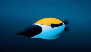 A 55-pound German drone shaped like a penguin goes on display in Denmark this week, a 44-inch machine that hits 10 knots because its body has 28 times less drag than a pipe — and it flags objects on the seafloor with onboard AI before it even surfaces