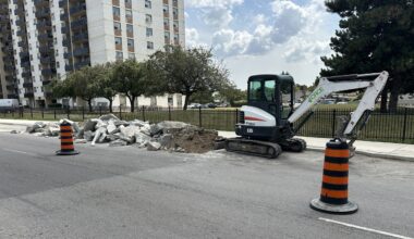 Rubble piles, lane closures and fencing: Construction crews back on newer Finch West LRT corridor