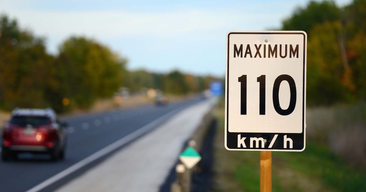 Select Ontario highways raise speed limits to 110 km/h