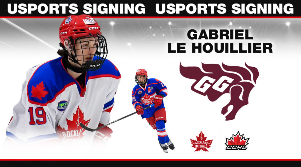 Nationals Le Houillier Commits to USports University of Ottawa | CCHL