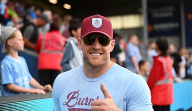 J.J. Watt reveals kit for English soccer club Burnley he spent ‘two years’ designing