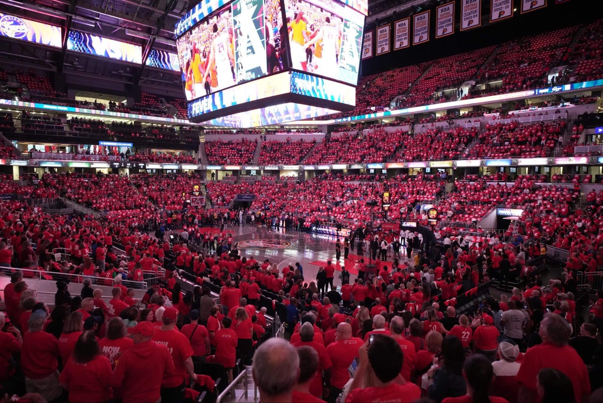 Fans asked to cover up shirts about trans athletes at Fever-Dream game