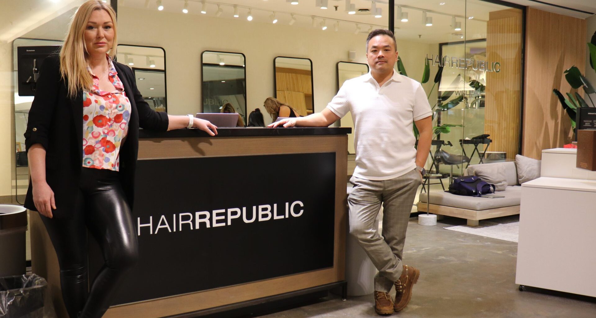 Melissa and John Nguyen, co-owners of Hair Republic, at their salon location in the Rideau Street Hudson