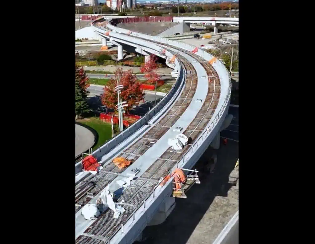 Key part of LRT line nears completion in Mississauga