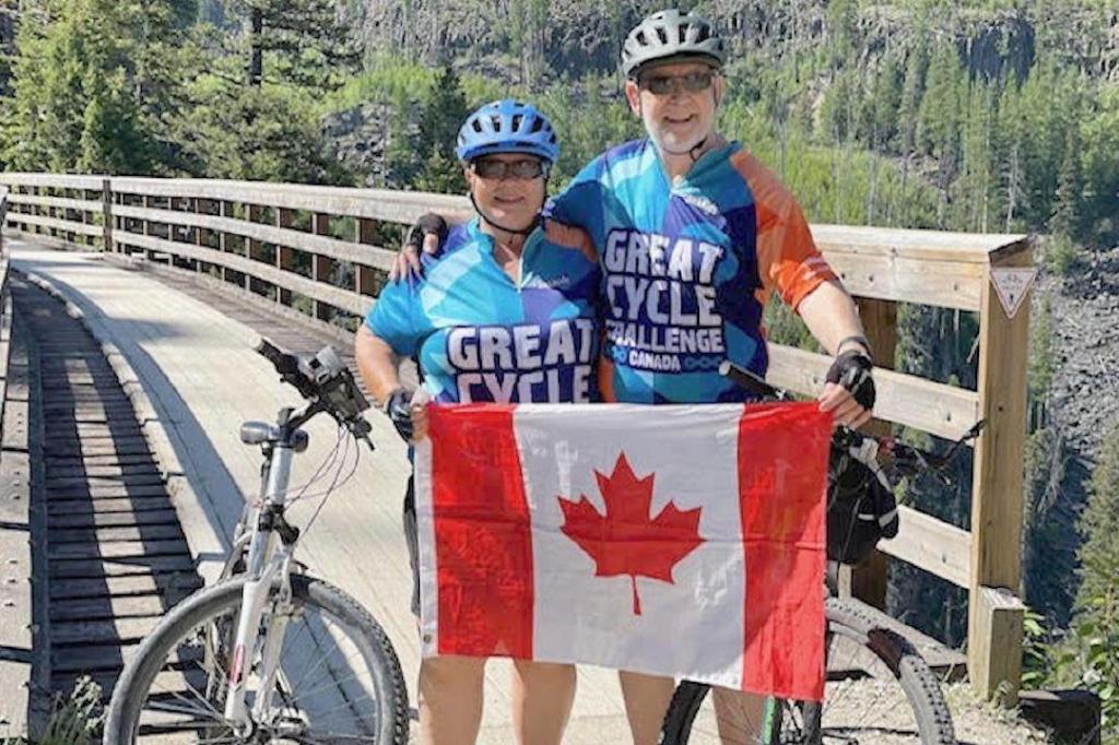  Three Abbotsford cyclists do challenge to help sick kids